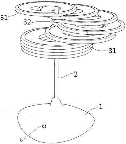 Sheet shape rotary type desk lamp