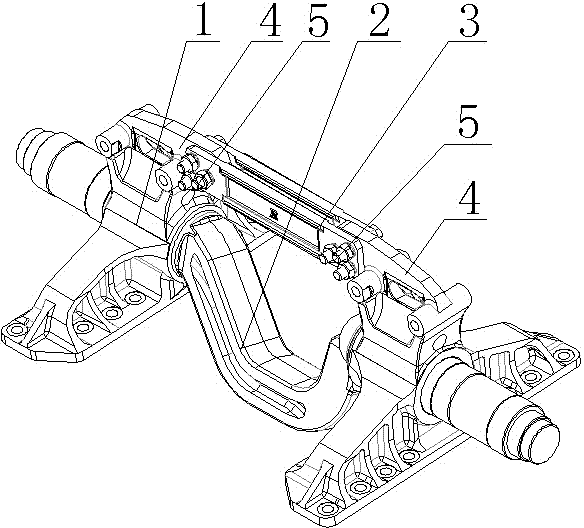 Double-beam balance suspending frame