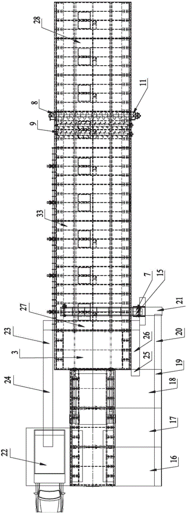 Integrated aerobic fermentation system with double-layer structure