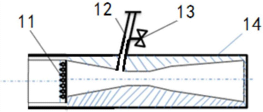 Jet type slurry erosion wear testing device and testing method thereof