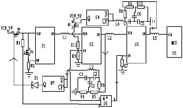 A multi-level DC conversion circuit protection circuit