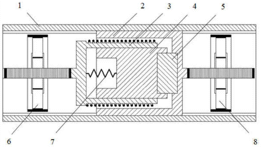 A magnetic-piezoelectric bidirectional stepping large displacement actuator and its actuating method