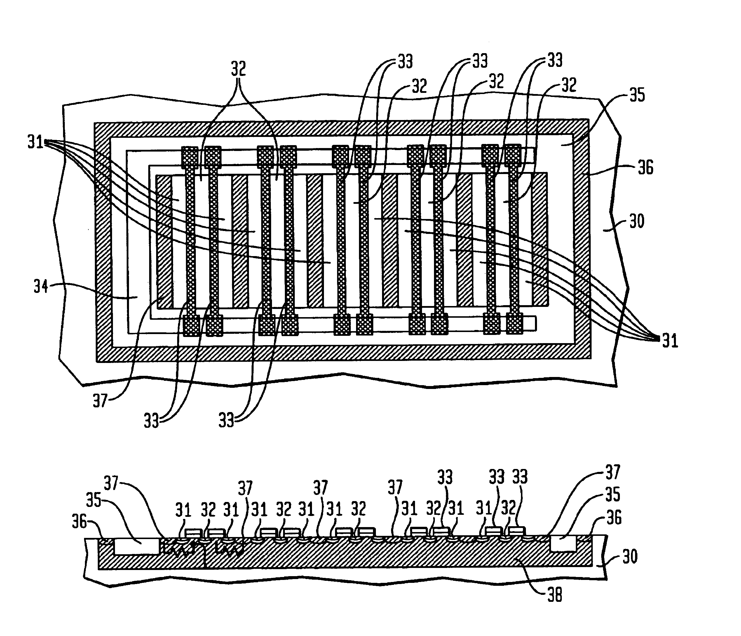 Split source RF MOSFET device