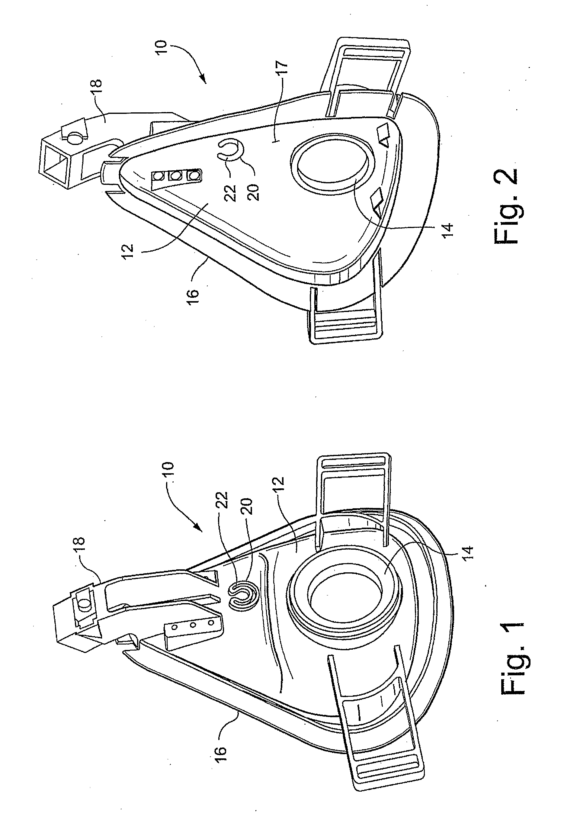 Respiratory mask having gas washout vent and method for making the mask