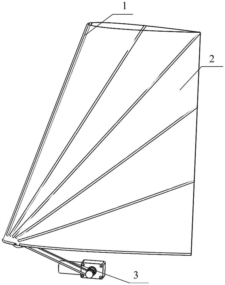 A Single Degree of Freedom Foldable Wing Sail