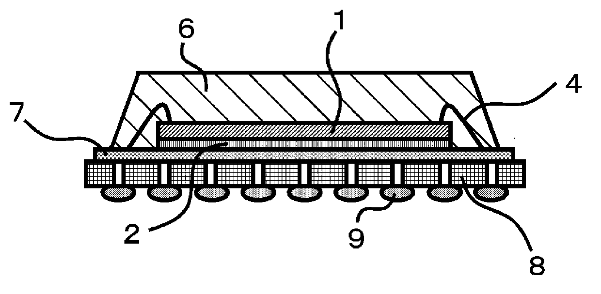 Resin composition for sealing semiconductors, and semiconductor device using same