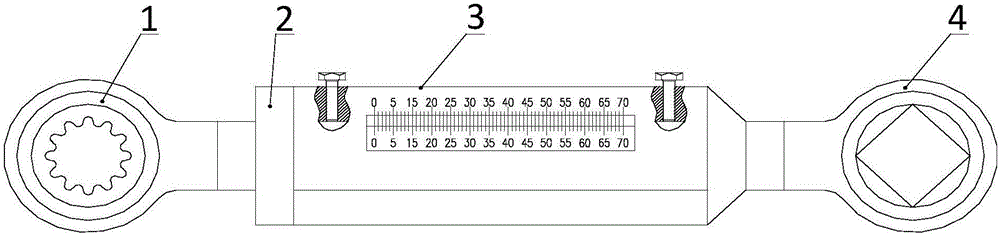 Bridge type wrench