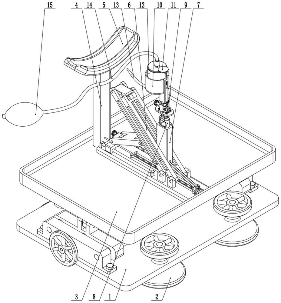 Nasal cavity flushing device for otolaryngology department