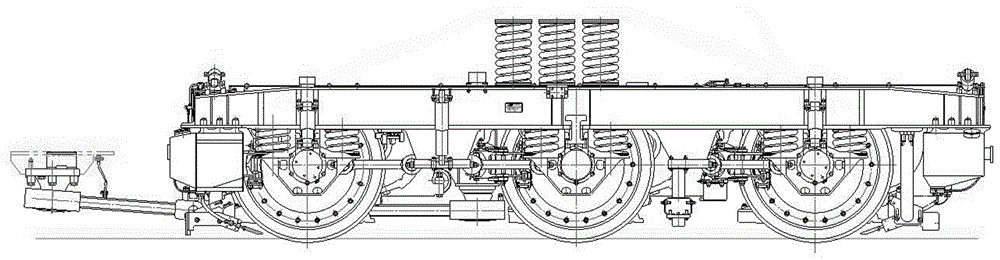 Method for hanging wheel set of locomotive vehicle