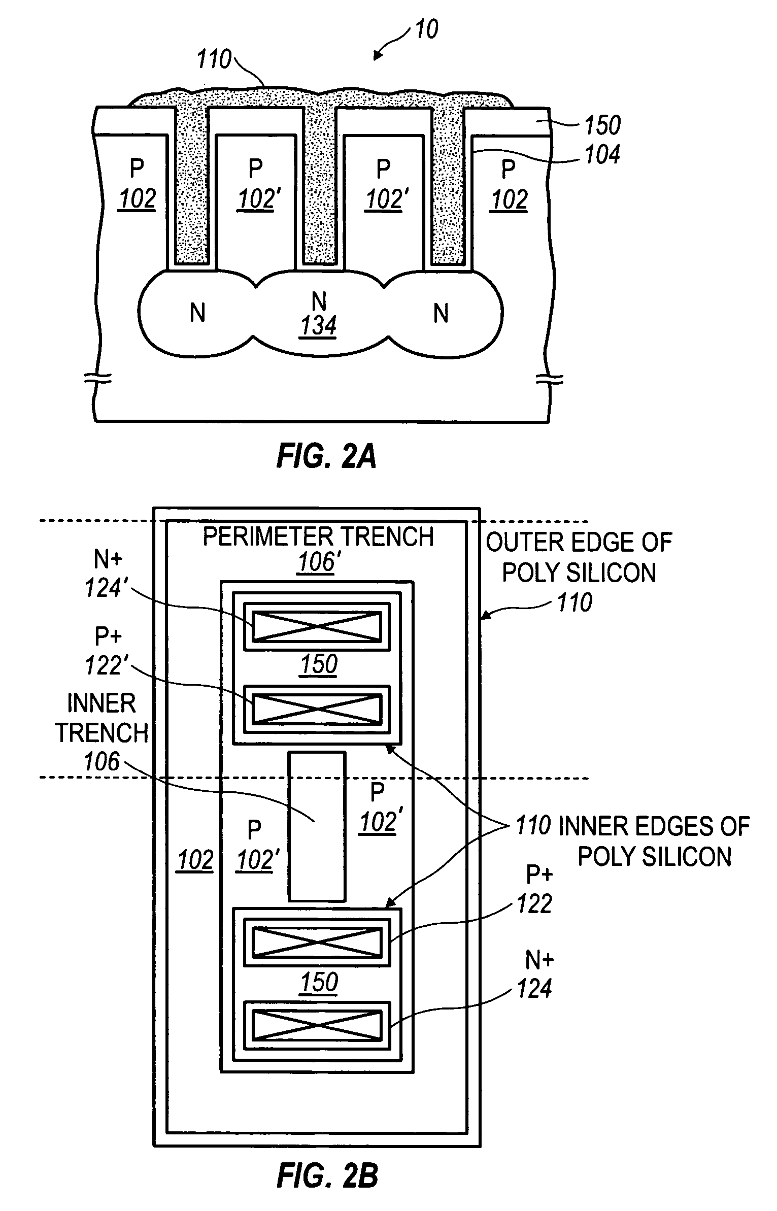 High-voltage transistor fabrication with trench etching technique