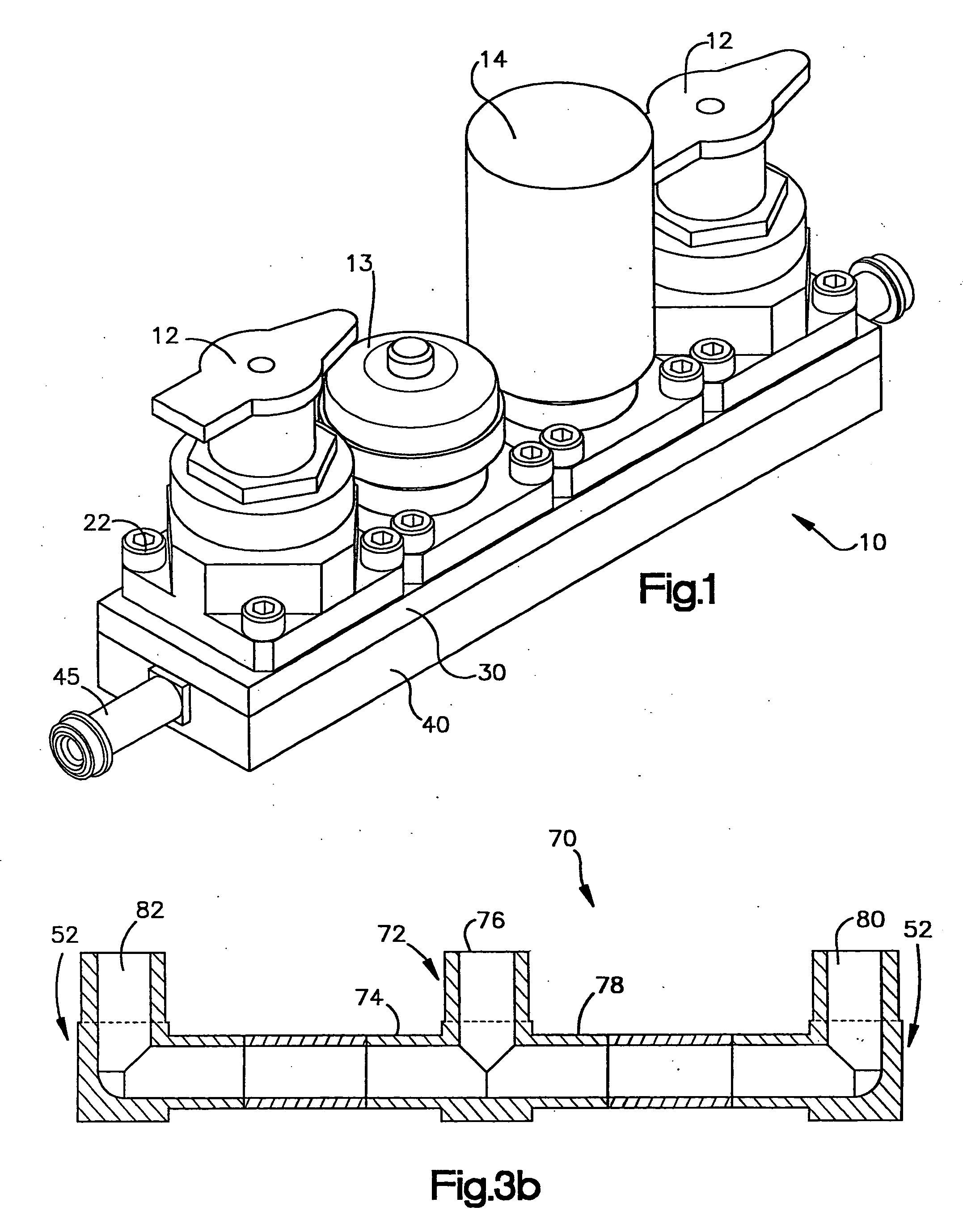 Modular surface mount manifold
