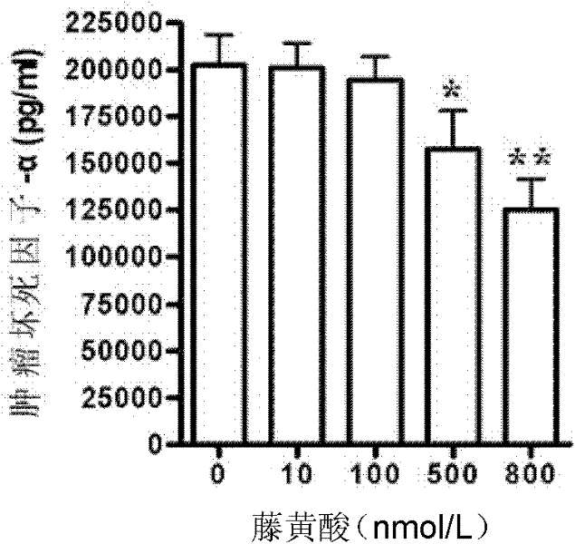 Application of gambogic acid in preparing inflammation inhibitor
