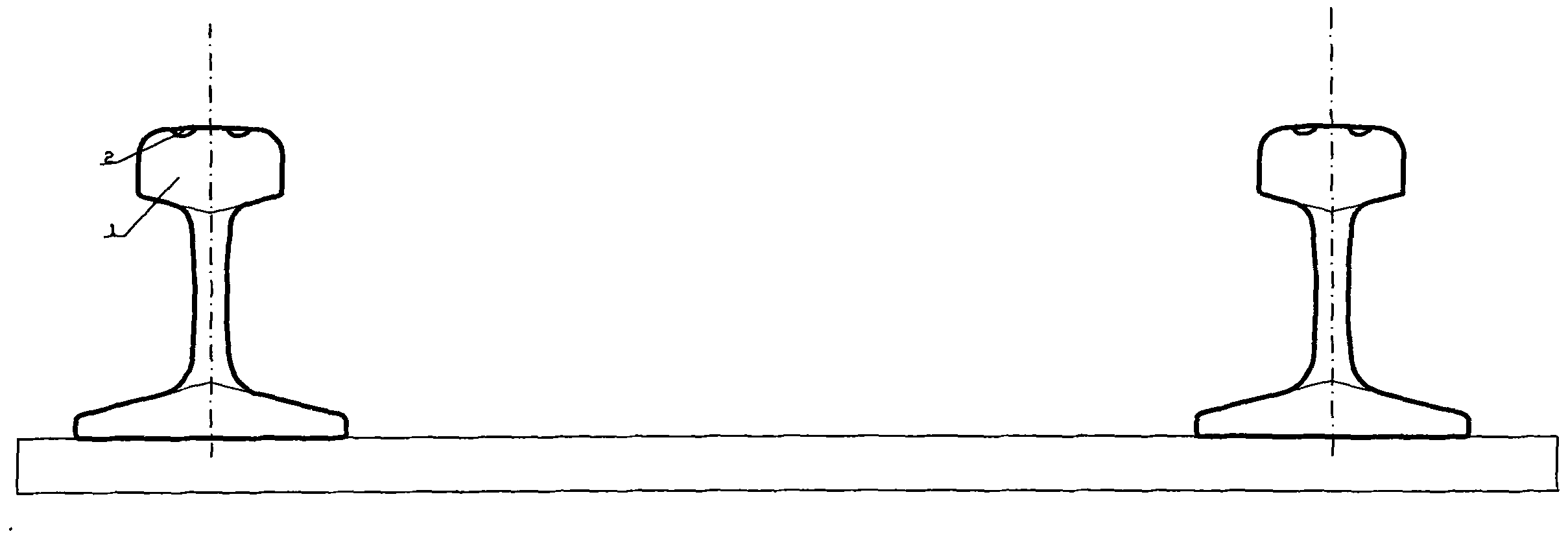 Method for melting and coating anti-rust wear-resistant alloy on steel rail surface