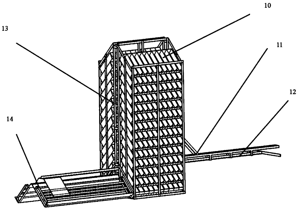 High-efficiency transplanting machine with interchangeable seedling trays