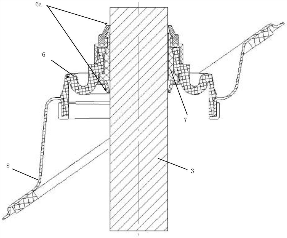 Dustproof cover structure of automobile steering transmission shaft