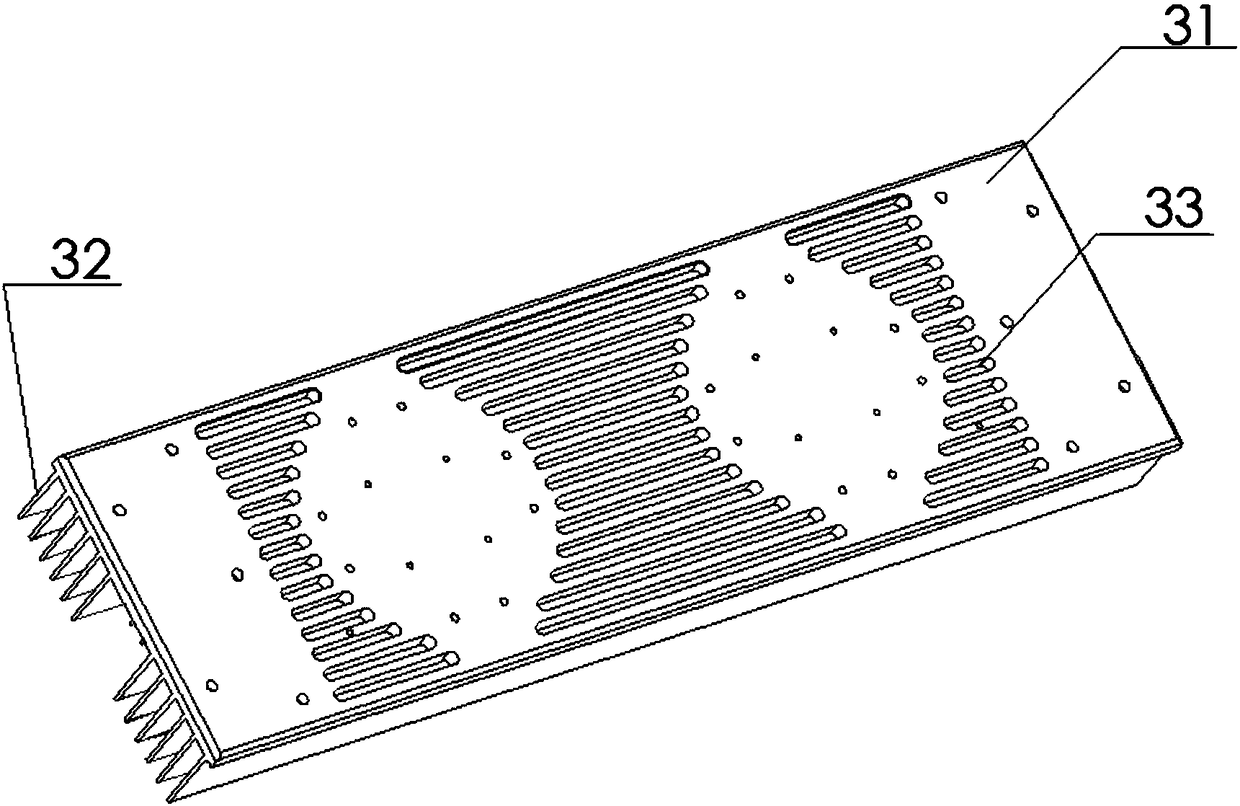 Large power LED projection light fixture