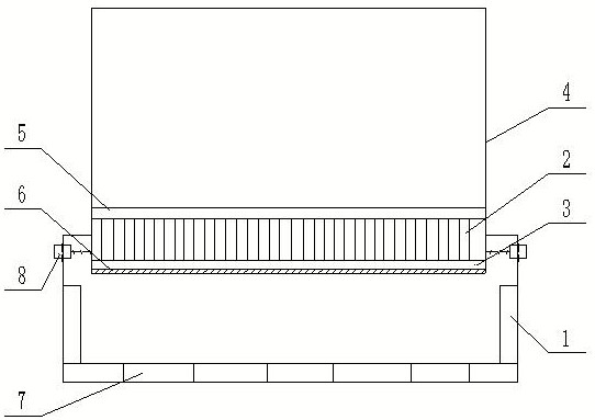 Chinese bee hive bottom type wax moth trapping and killing device