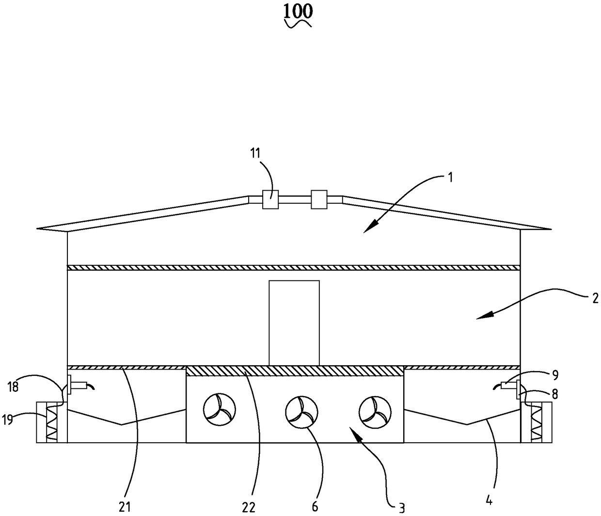 Automatic-cleaning-type environment-friendly pig house and implementation method thereof