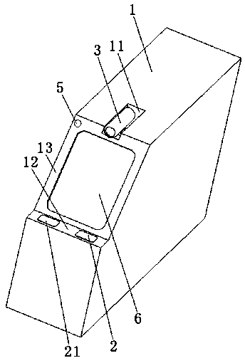 Facial and identity card recognition integrated machine with angle-adjusting camera