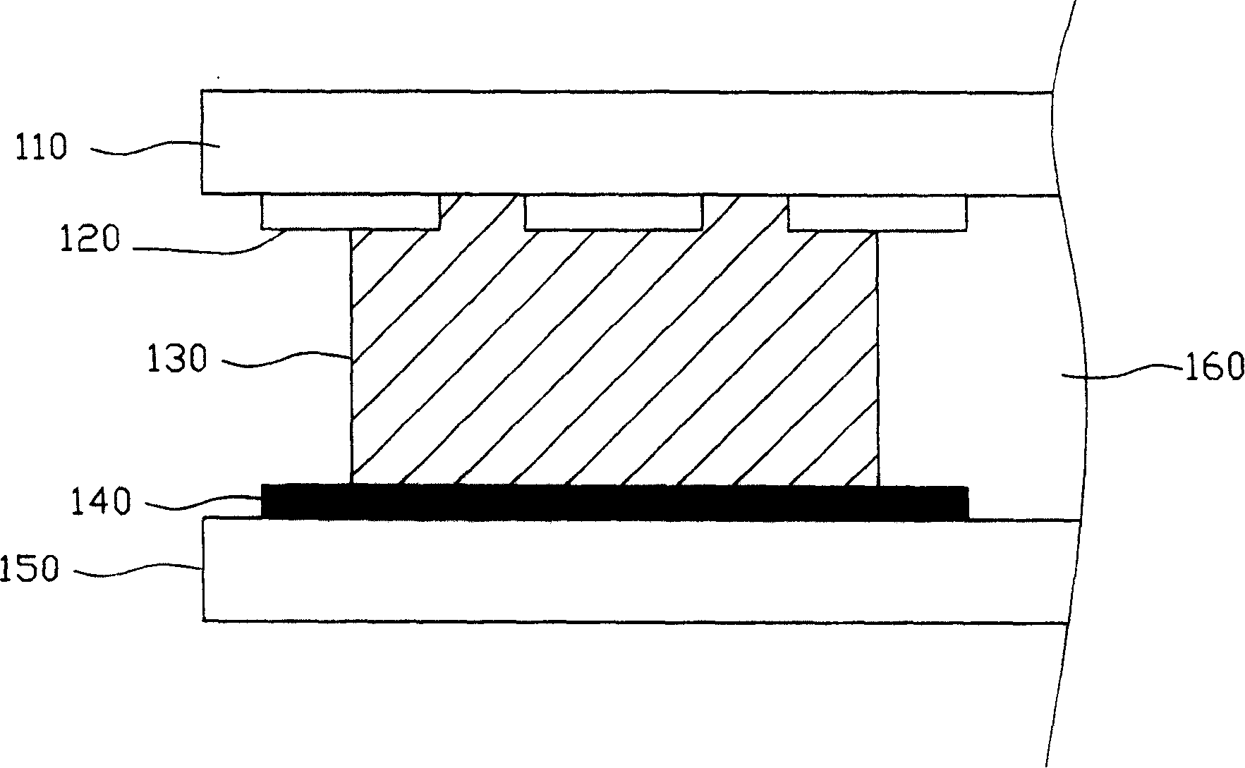 Liquid-crystal displaying device using liquid-crystal dripping process and production method thereof