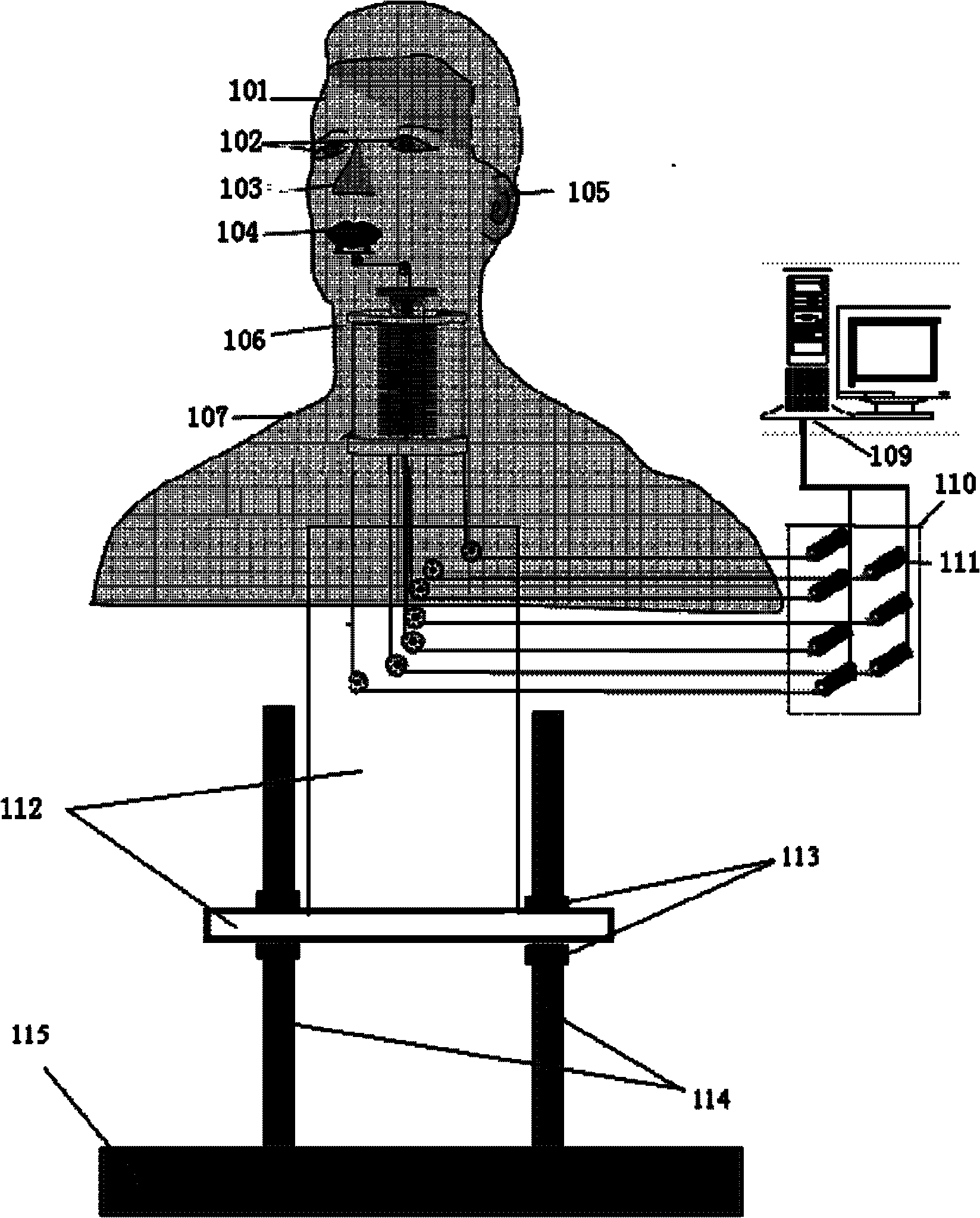 Low-noise humanoid robot head system