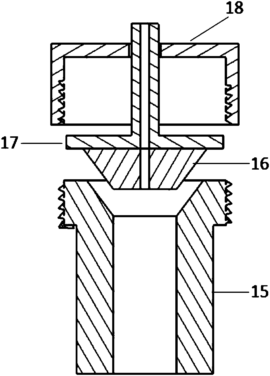 Liquid lithium injection device applied to fusion device and provided with sealing structure