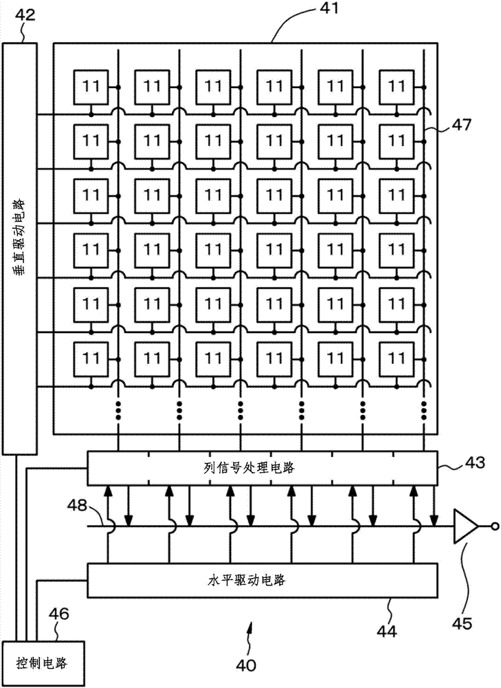 Imaging element, multilayer imaging element and imaging device