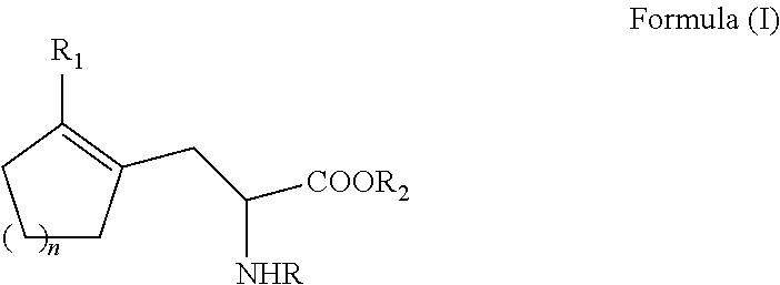 Enantioselective process for cycloalkenyl ?-substituted alanines
