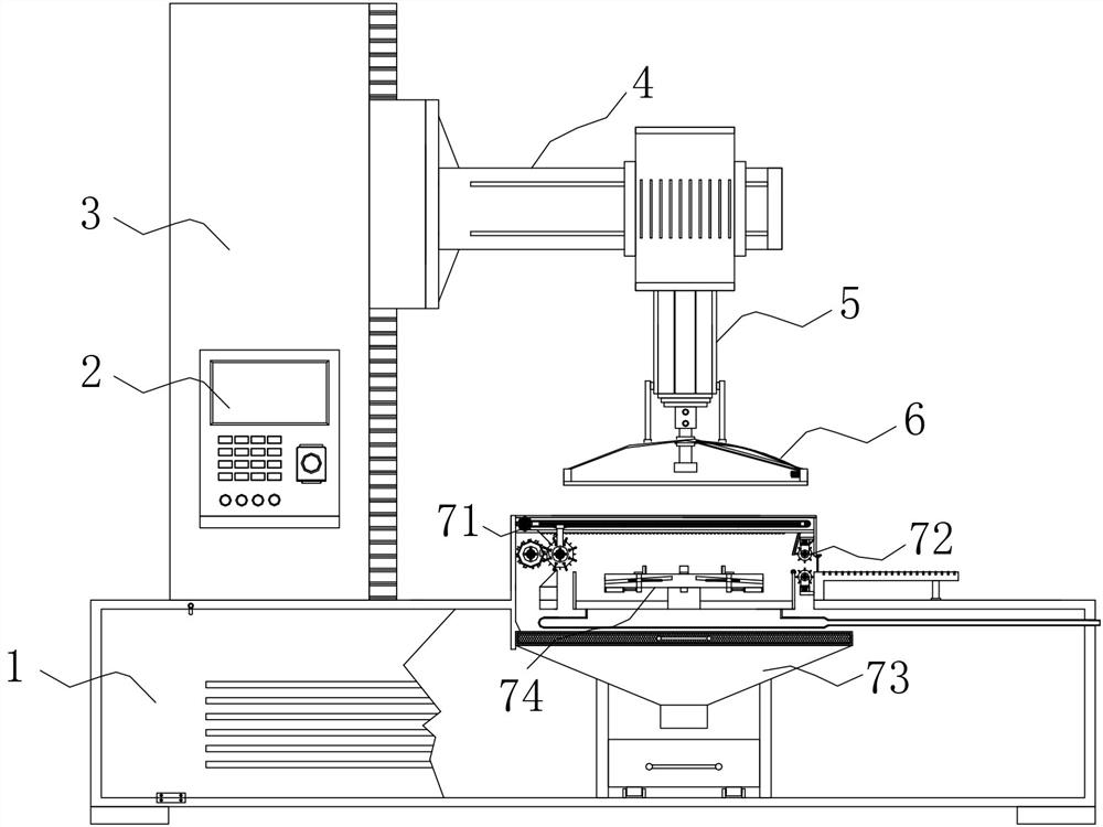 Automatic grinding machine tool with cleaning and recycling mechanism and using method of automatic grinding machine tool