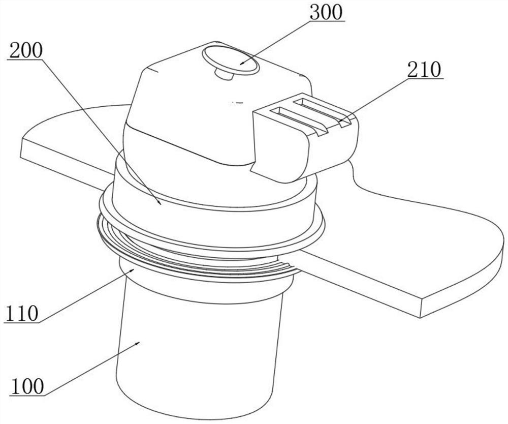 Automobile high-end sealing connection structure