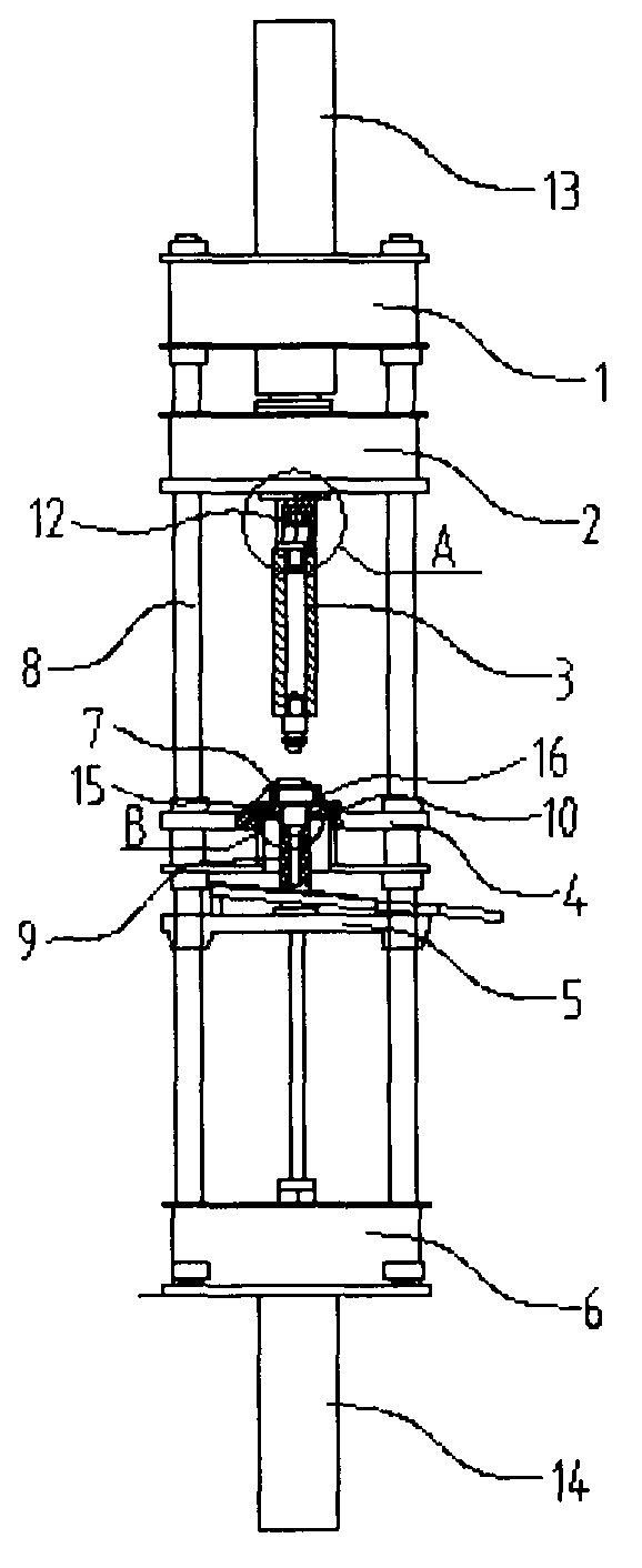 Progressive broaching device for processing internal gear ring