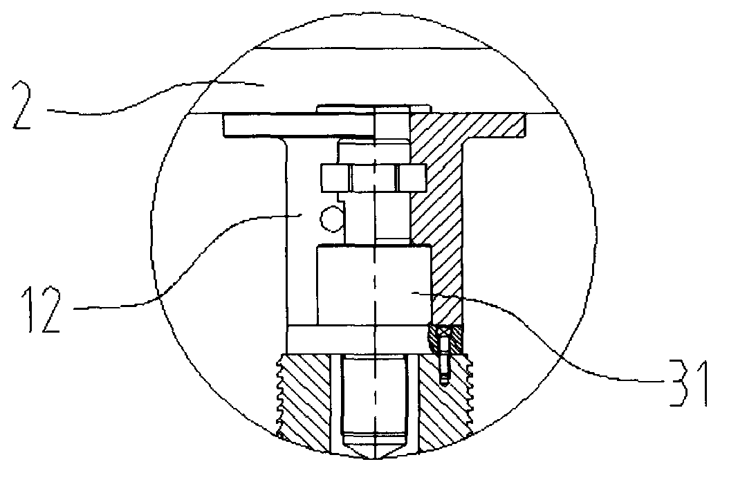 Progressive broaching device for processing internal gear ring