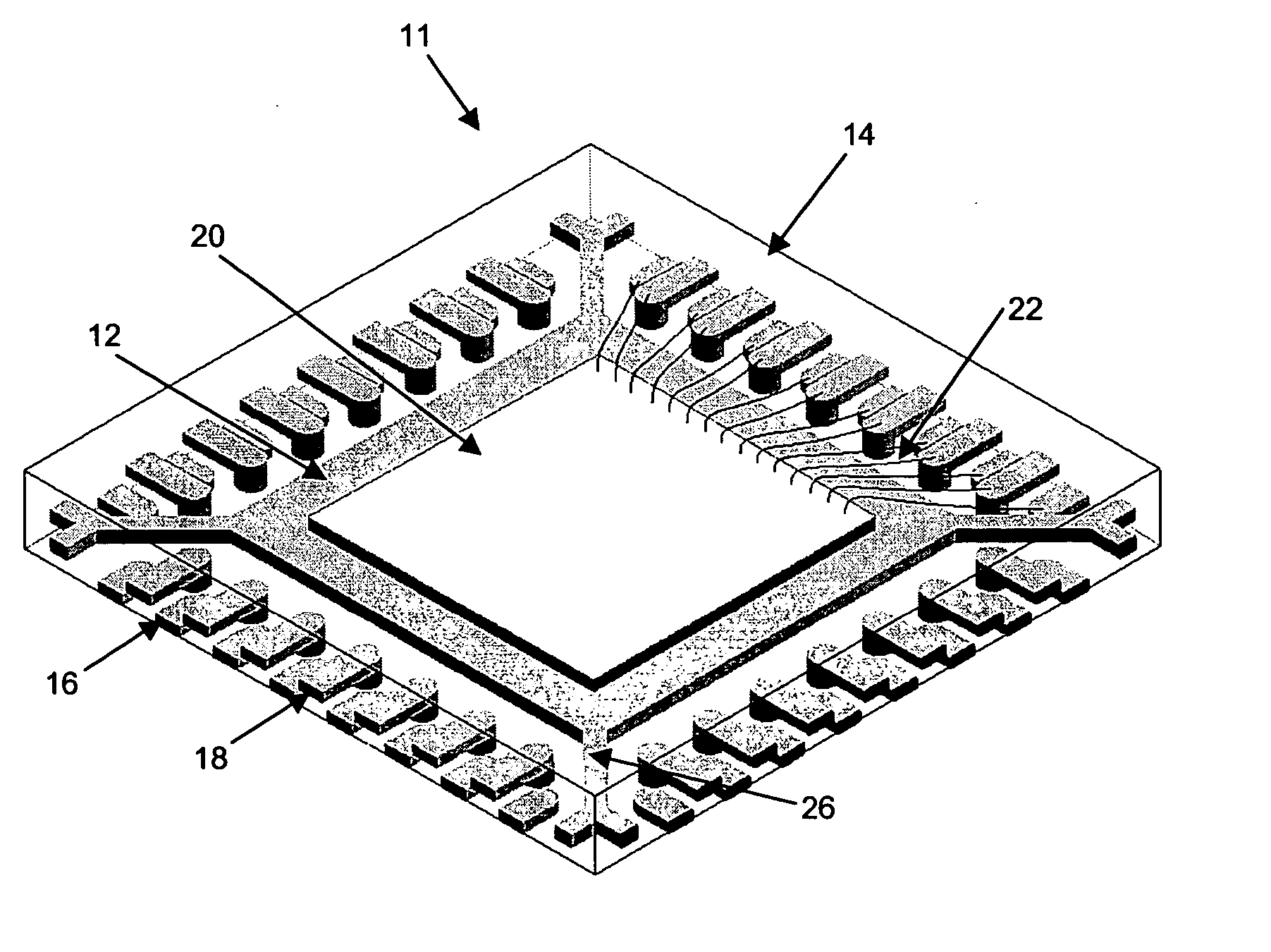 Electronic device with high lead density