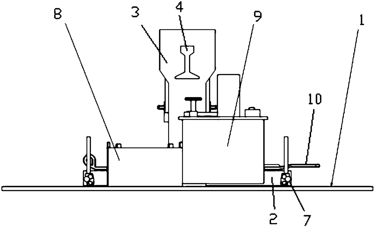 Device for repairing side door of railway open wagon