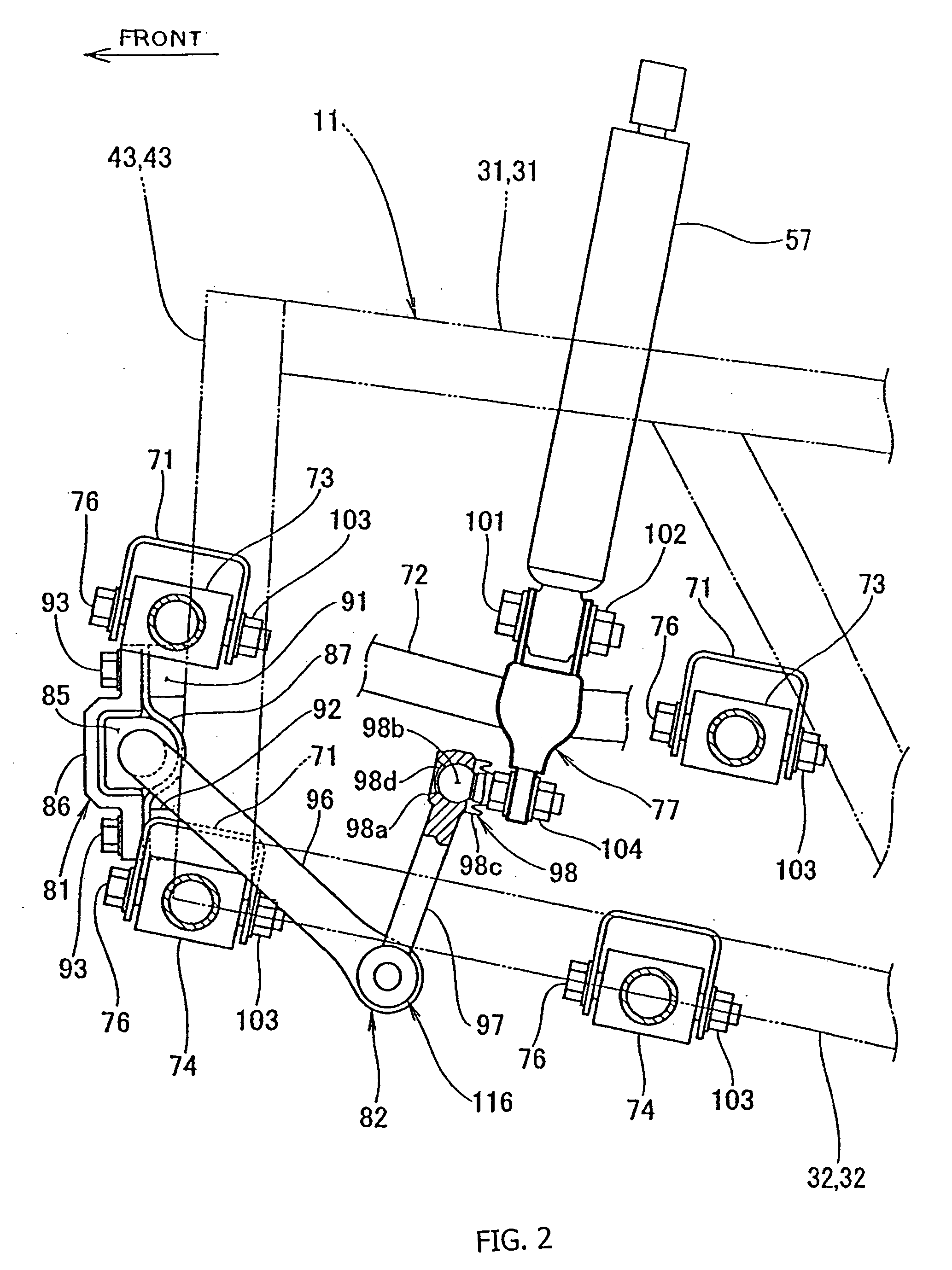 Suspension apparatus for a vehicle and vehicle including same