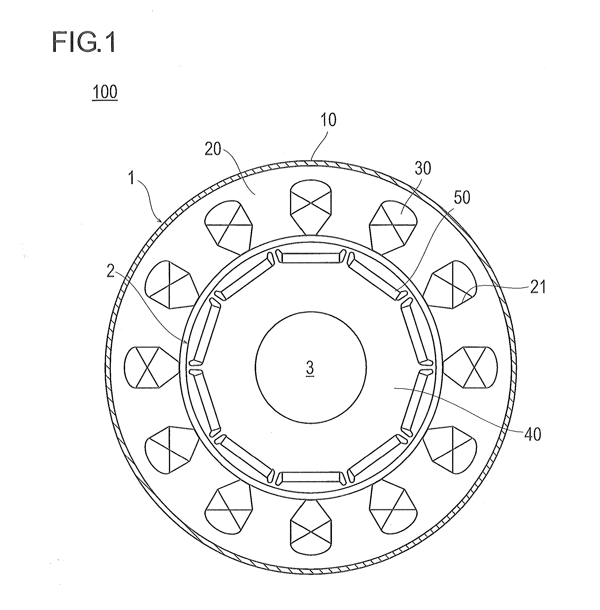 Rotor for permanent magnet type motor, method of manufacturing rotor for permanent magnet type motor, and permanent magnet type motor