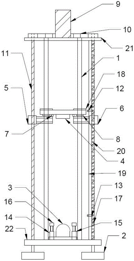 A drop test bench