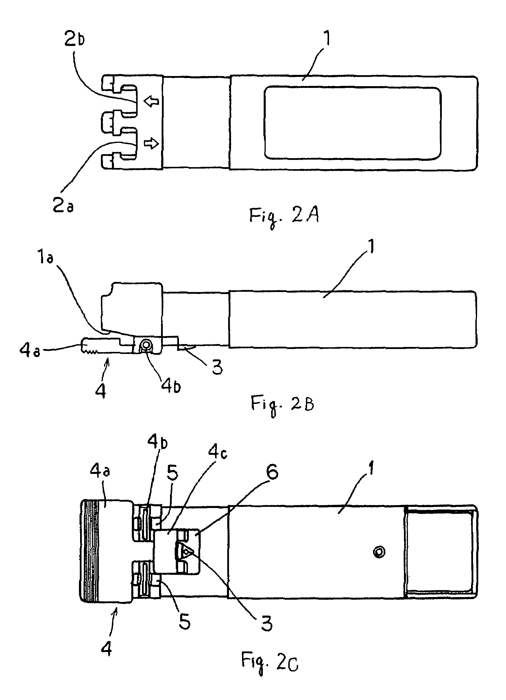 Optical module with lever that abuts case to release latch from locking state with cage which accommodates optical module