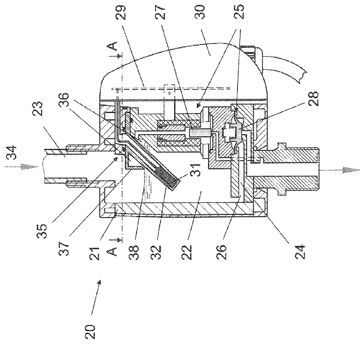 Condensate discharge device for compressed gas systems