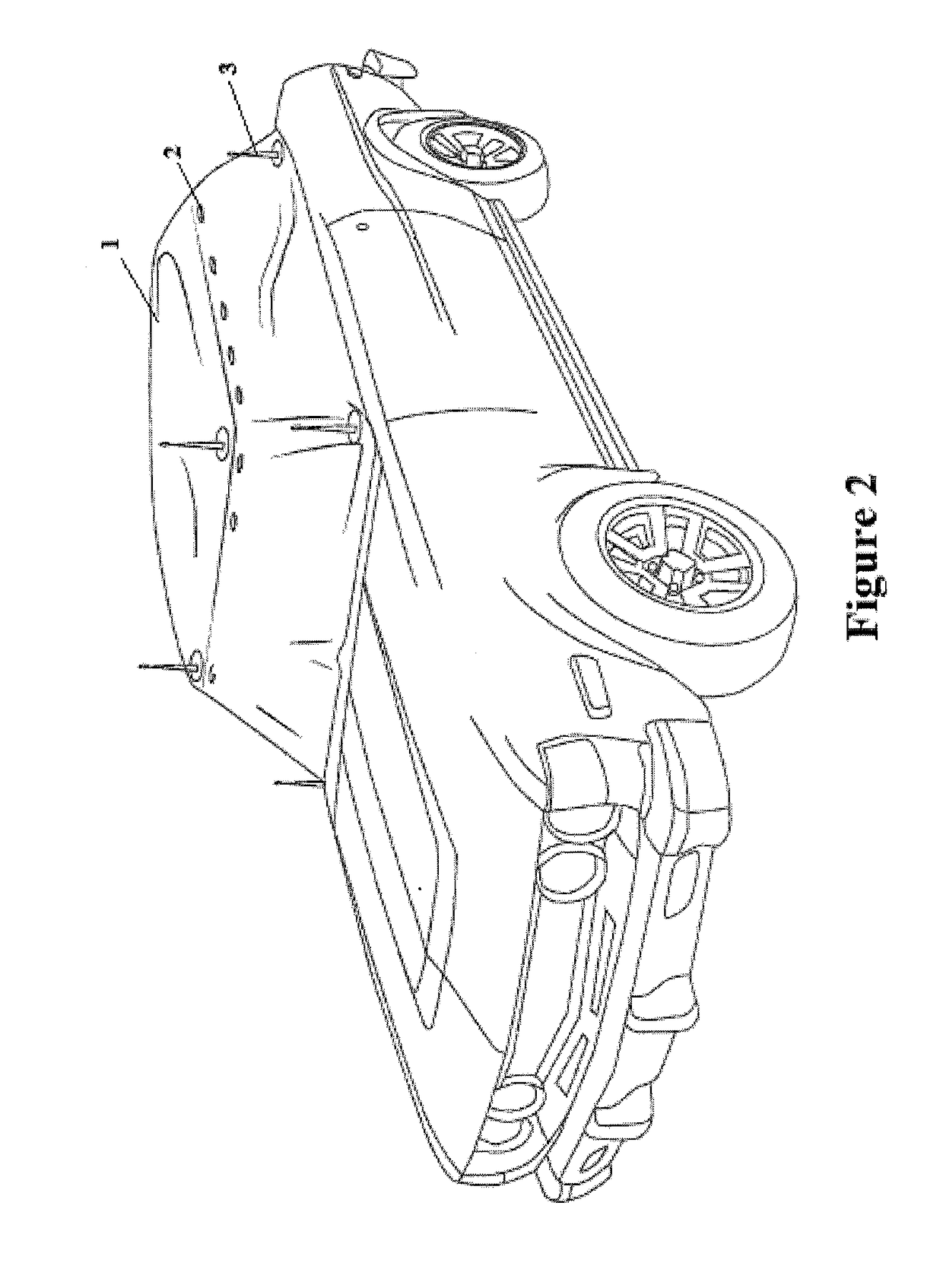 Vehicle covering structure