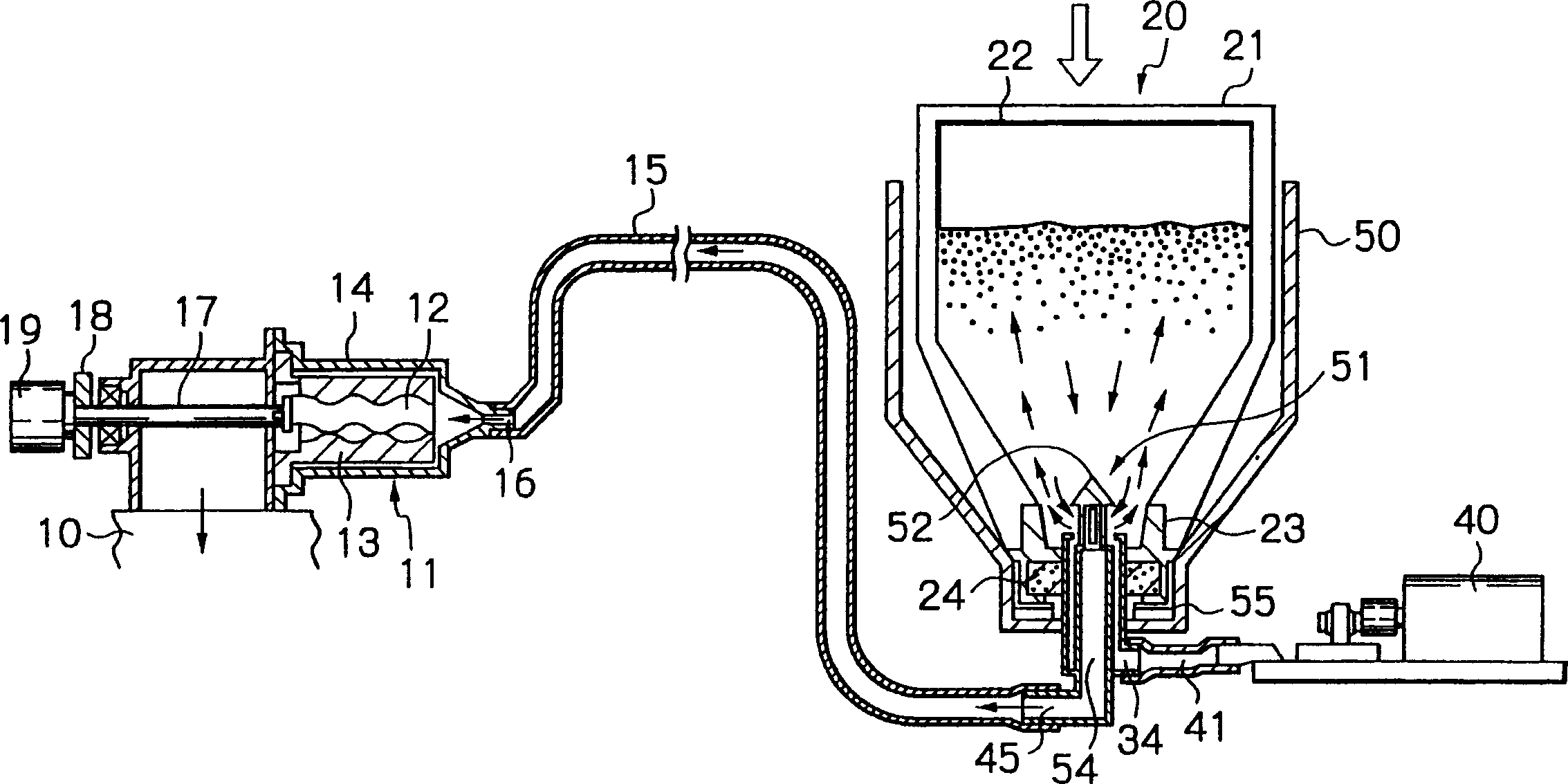 Image forming device and toner storing container