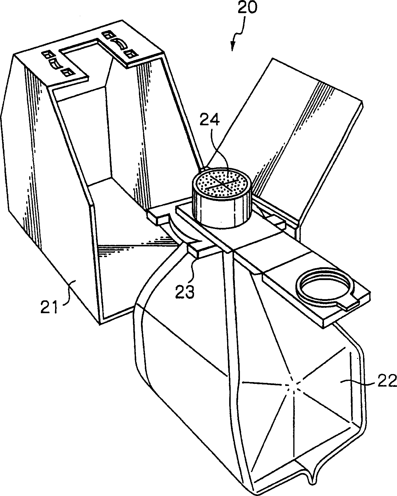 Image forming device and toner storing container