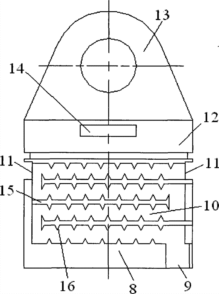 Cylindrical sawtoothed labyrinth double-runner irrigator