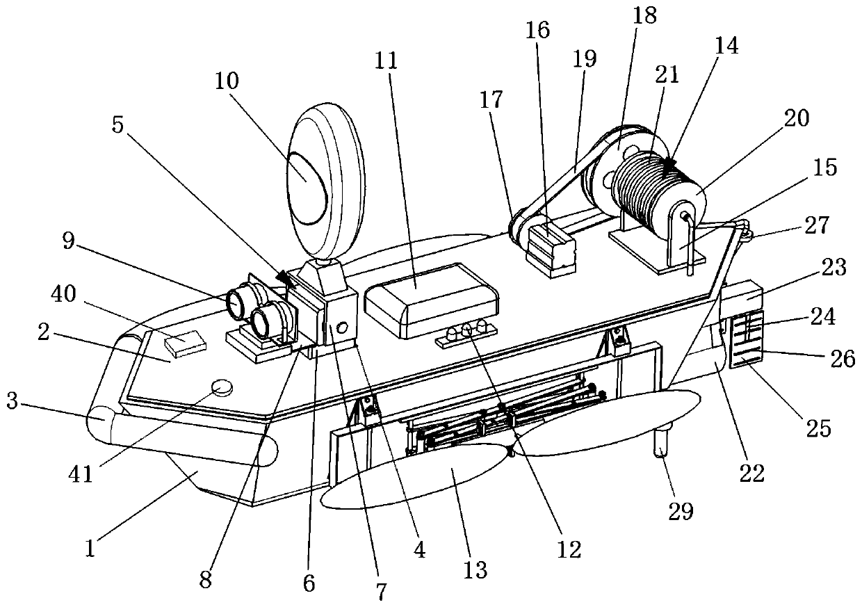 Automatic driving method and system of intelligent boat for water quality monitoring