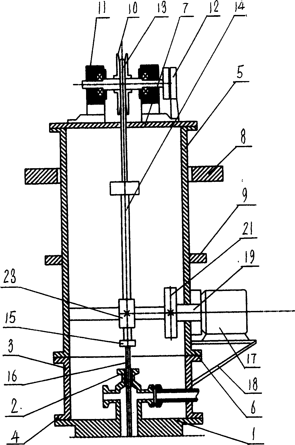 Vertical tube-gear rack type pumping unit