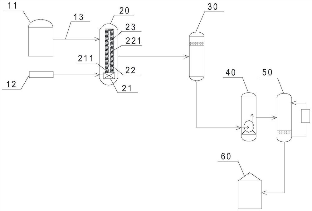 Reaction system and method for hydrofining crude terephthalic acid