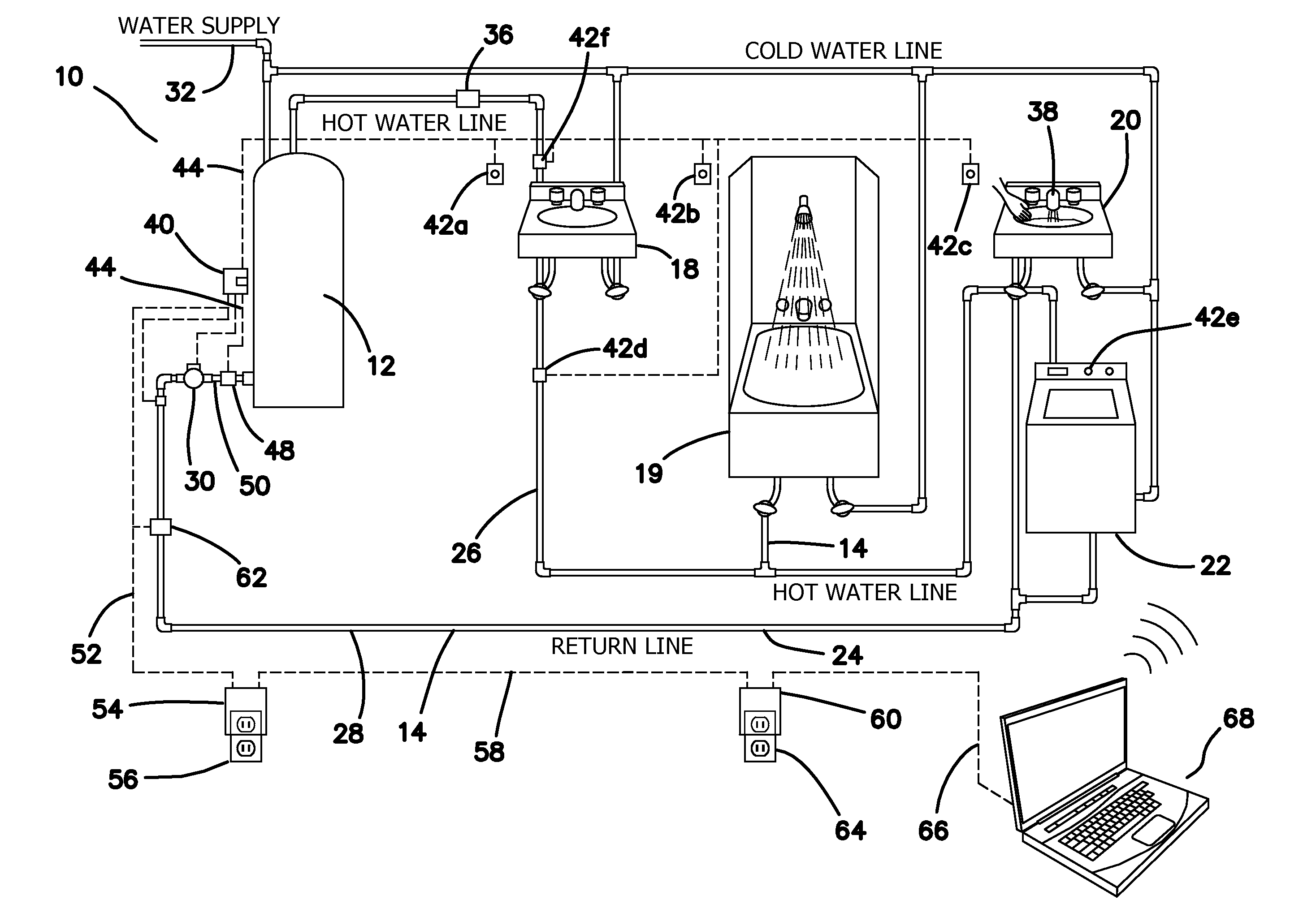 Methods and Apparatus for Remotely Monitoring and/or Controlling a Plumbing System