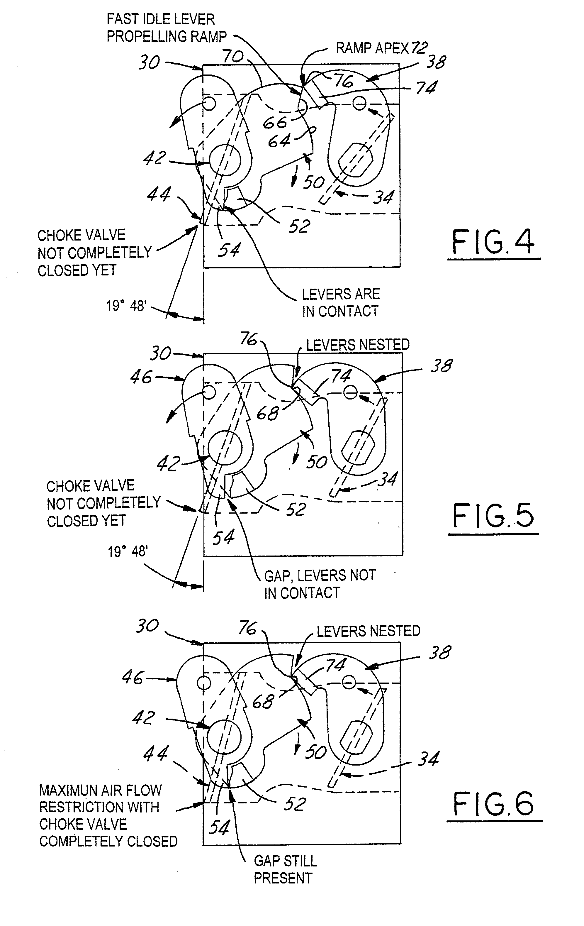 Carburetor throttle and choke control mechanism