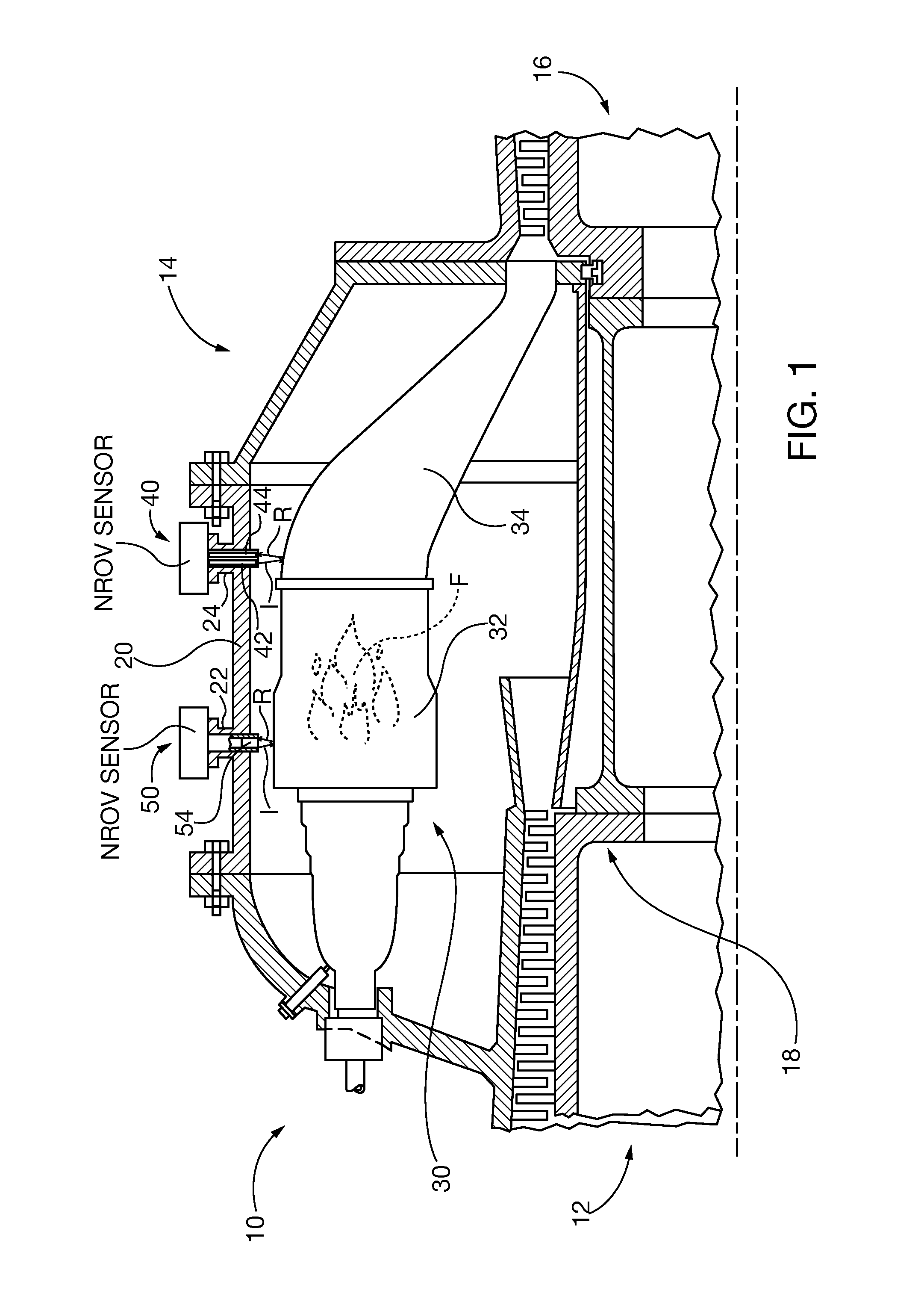 System for remote vibration detection on combustor basket and transition in gas turbines