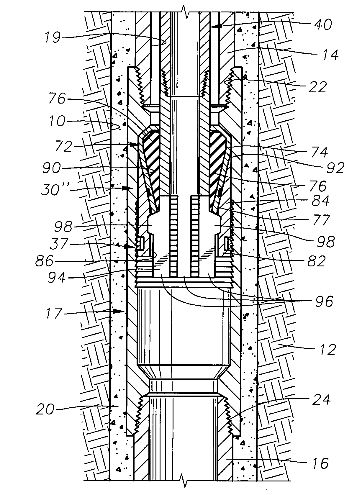 Large bore packer and methods of setting same